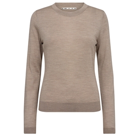 Ivy Copenhagen Essex LS O-Neck Strik, Beige 